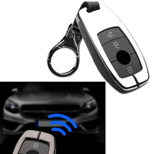 Car Key Cover Leather For 2017 Mercedes Benz W202 E300 W210 Protective Cover Auto - Picture 1 of 3
