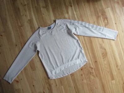 Top Puma Niñas L Logo Gráfico Dorado L/S Cuello Redondo NUEVO CON ETIQUETAS ¡LINDO! Foto 1 de 4