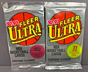 (2) Packs 1992-93 FLEER ULTRA Basketball Series 1&2 Sealed SHAQ RC Jordan? - Picture 1 of 1
