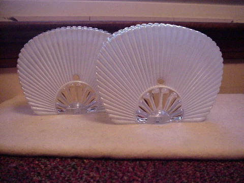 Vintage Mid-Century GLASS Wall Sconses/Light Shades/Covers - Pr. BATH -DECO FAN Cover