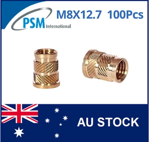 INSERT FOR PLASTIC M8 X 12.7 SONIC-LOK HEADED BRASS PSM05765 - Bild 1 von 9
