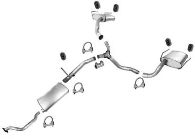Exhaust System For GMC Acadia & Fits Buick Enclave 2009-2017 3.6L No Chrome Tip - Image 1 of 4