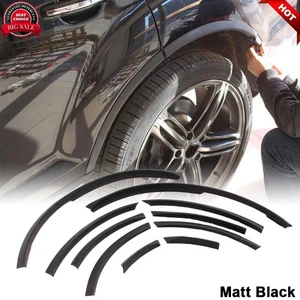 Para Audi Q7 RSQ7 SLine 2006-2015 Negro Mate Arco de Rueda Guardabarros Llamaradas Cejas - Imagen 1 de 12