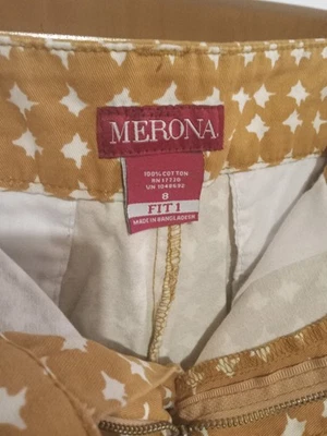 $5 Shorts Special Merona Burst Shorts Amber size 8 Fit 1  - 31W15L inch - Image 1 of 4