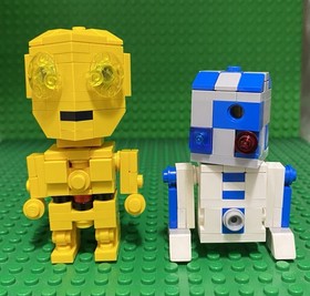 LEGO 2010 R2-D2 C-3PO CUBE DUDE STAR WARS Figures SDCC Comic Con Limited Edition