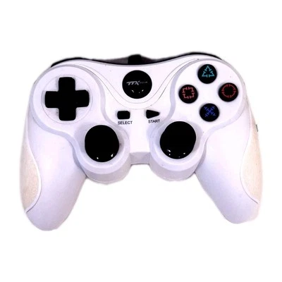 TTX Tech Analog Wired USB Controller for PlayStation 3/PC, White - Image 1 of 3