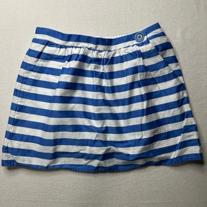 Lilly Pulitzer gestreifter Rock Damen klein blau weiß Plissee Gummibund - Bild 1 von 11