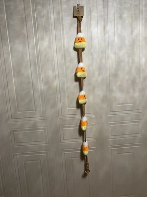 Pally Paws  Halloween Candy Corn Interactive 50” Rope  Dog Toy With Squeakers - Image 1 of 4