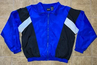 Vintage MacGregor Color-Block Lined Full Zip Windbreaker - Mens Large - Nylon - Изображение 1 из 4