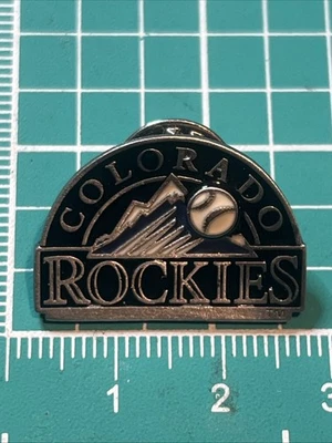 COLORADO ROCKIES MAJOR LEAGUE BASEBALL MLB LAPEL PIN 1 x 3/4 inches - Image 1 of 4