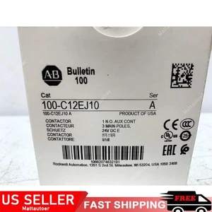 Contactor Allen Bradley 100-C12EJ10 24VDC 3 polos 12 amperios nuevo 100C12EJ10 - Imagen 1 de 10