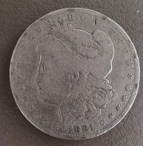Silbermünze Morgan Silber Dollar 1881 - Bild 1 von 2
