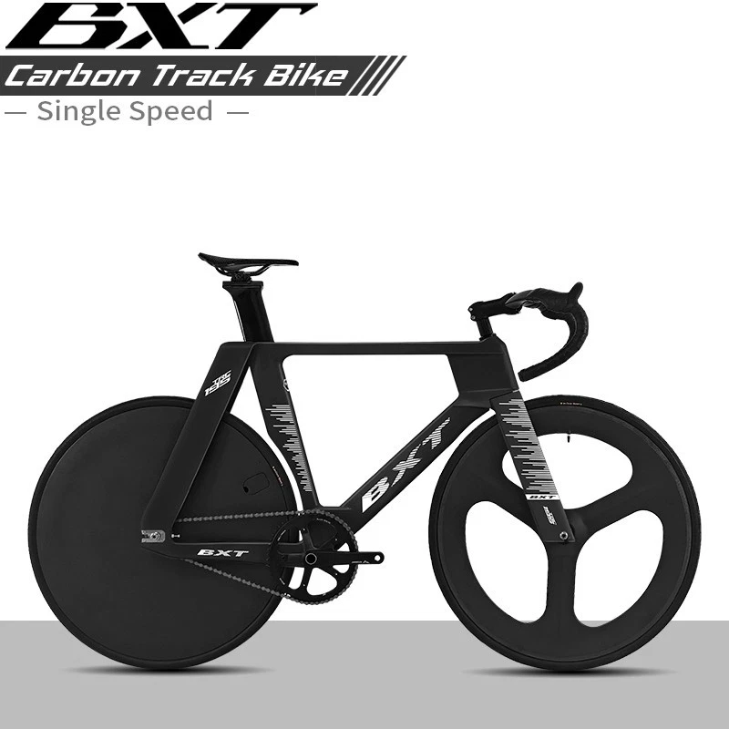BXT 700C Carbon Bahnrad Bike Keine Bremsen Carbon Fixed Gear Bike - Bild 1 von 4