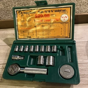 S-K Tools USA SK 4216 1/4" & 3/8" Drive Socket Stubby Ratchet Clean Incomplete - Picture 1 of 24