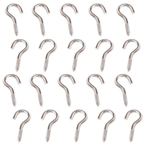 100pc Ceiling Hooks Heavy Duty Cup Hook Holder Screws Hooks - Picture 1 of 6