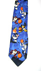 1990's Looney Tunes Silk Neck Tie Looney Tunes Basketball Game