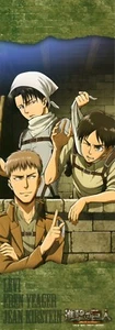 poster Attack on Titan anime Shingeki no Kyojin Eren Yeager Jaeger Levi Jean - Picture 1 of 2