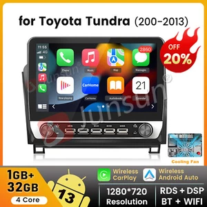 Carplay 10.1" Android13 Car Stereo Radio GPS Navi WIFI For Toyota Tundra 2007-13 - Foto 1 di 18