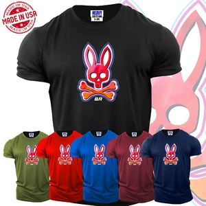 Happy Easter Day Bunny Bone Rabbit Funny Men's Short Sleeve T Shirt USA New Gift - Picture 1 of 12