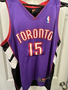 Nike Toronto Raptors Vince Carter NBA Basketball Jersey Size 44 Authentic Purple - Picture 1 of 4