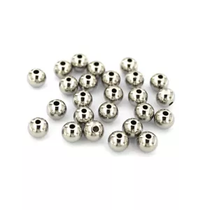 10 Spacer Beads Stainless Steel 8mm x 7mm - FD671 - Picture 1 of 3
