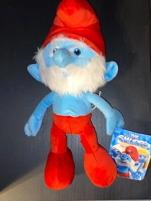 10” 2013 PAPA SMURF THE SMURFS MOVIE PLUSH NEW WITH TAG BY KELLYTOY MINI PLUSH - Image 1 of 4