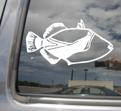 Humuhumunukunukuapua Arrecife Gatillo Peces Hawaii - Calcomanía de vinilo para automóvil 05022 Foto 1 de 2