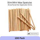 Vanity UK Brow Waxing Sticks (x100) Salon Slim Spatulas Facial Wax Applicator