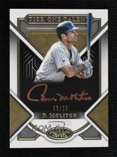 2023 Topps Tier One Talent Bronze Ink 25/25 Paul Molitor #T1TA-PM Auto HOF