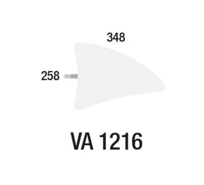 OCTANORM Ablage - Tablar - Regal - Warenpräsenter - Haiflossenform VA 1216 - Bild 1 von 2