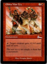 Ghitu War Cry Magic The Gathering Urza's Legacy Card Light Play X1