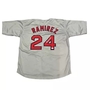 Manny Ramirez Signed Boston Red Sox Custom Jersey Beckett Witness BAS COA - Picture 1 of 3
