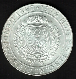 Currency Austria 50 Schilling 1974 - Silver - Gendarmerie IN Österreich - Picture 1 of 2