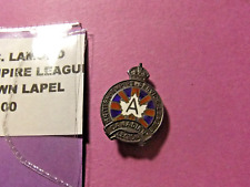 Vintage Canadian Legion BRITISH EMPIRE SERVICE Lapel Pin, Sterling Silver