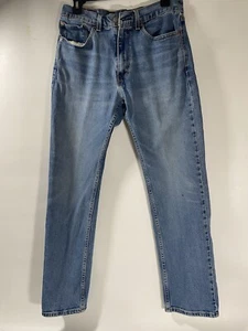 Levi's Strauss 505 Blue Jeans Mens W30 L32 Straight Leg - Picture 1 of 6