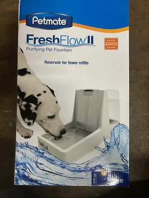 Petmate Fresh Flow II 170oz Water Purifying Pet Fountain Vet 24819 dog Drink - Image 1 of 4