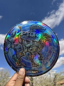 New Discraft Full Foil Supercolor ESP Raptor, 174g “Mecha-Raptor”🦾🦖 - Picture 1 of 5