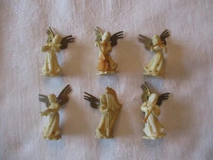 Vintage Hong Kong Christmas Angels hard plastic - 6 angels - Picture 1 of 8