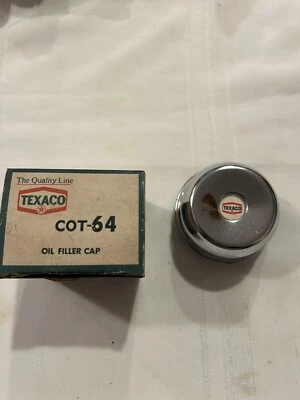 Nuevo de Lote Antiguo Texaco COT64 AC FB7 Tapa de Llenado de Aceite Buick Pontiac Oldsmobile Ford Chevrolet  Foto 1 de 4