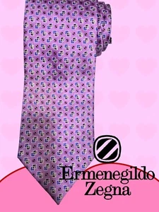 ERMENEGILDO ZEGNA EXQUISITE ITALIAN SATIN SILK NECKTIE, NWT $235 - Picture 1 of 8