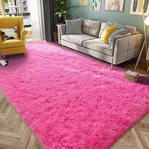 HQAYW Modern Fluffy Area Rug, Shaggy Rugs for Bedroom Living Room Ultra Soft Sha