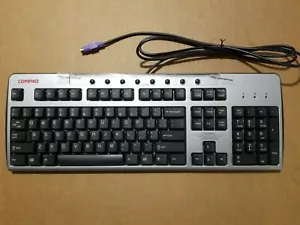 Compaq Black & Silver PS2 Keyboard (Brand New) 265987-009 - Picture 1 of 5