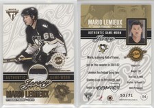 2002-03 Pacific Private Stock Titanium /71 Mario Lemieux #54 Patch HOF