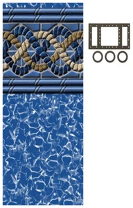 Swimline Rectangle Mystri Gold Beaded 7½' Deep End Liner for use w/ Kayak Pools® - Picture 1 of 5