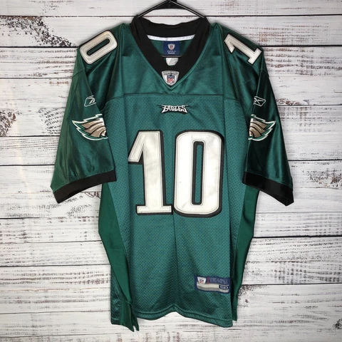 Reebok DeSean Jackson #10 Philadelphia Eagles Green Sewn NFL Jersey Mens Size 50 Cover
