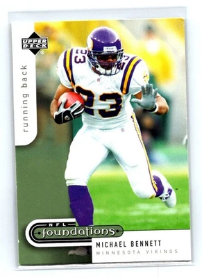 2005 Upper Deck NFL Foundations - Michael Bennett #53 - Image 1 of 2