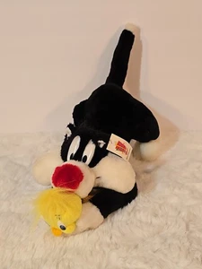 Warner Brothers Sechs Flaggen 12 Zoll lang SYLVESTER und TWEETY BIRD Stofftier Plüsch - Bild 1 von 9