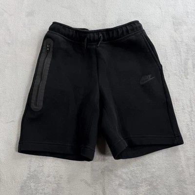 Nike Tech Fleece Big Kids' (Boys') Shorts Black Youth M Medium Sweat Shorts - Image 1 of 4