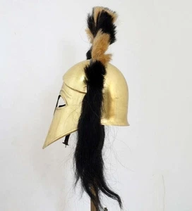 Handicrafts Corinthian Helmet With Plume Halloween Cosplay Ancient Greek Cosplay - Bild 1 von 4