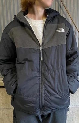 The North Face Boys Ski Winter Jacket Hooded Reversible Zip Long Sleeve 10/12 - Image 1 of 4